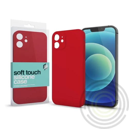 Soft Touch szilikon tok Slim piros Apple iPhone 15 plus készülékhez