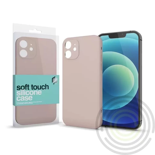 Soft Touch szilikon tok Slim púder pink Apple iPhone 15 készülékhez