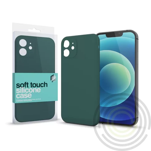 Soft Touch szilikon tok Slim sötétzöld Apple iPhone 15 Plus készülékhez