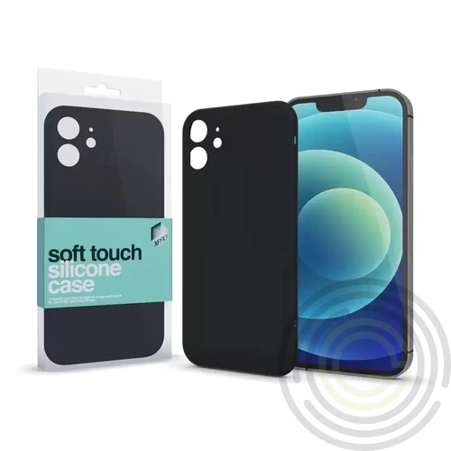 Soft Touch szilikon tok Slim fekete Apple iPhone 15 Pro Max készülékhez