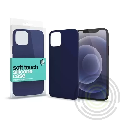 Soft Touch szilikon tok sötétkék Apple iPhone 15 Pro Max készülékhez