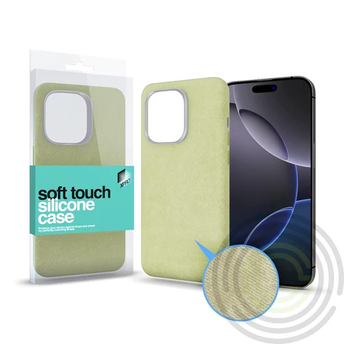 Soft Velvet Magsafe tok Apple iPhone 15 Pro készülékhez - Zöld