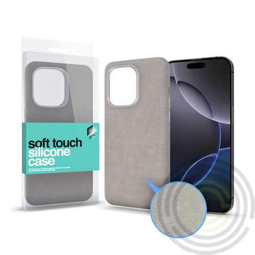Soft Velvet Magsafe tok Apple iPhone 15 Pro készülékhez - Szürke