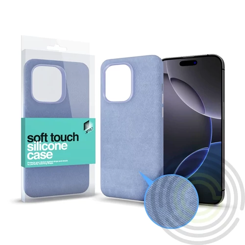 Soft Velvet Magsafe tok Apple iPhone 16 Pro készülékhez - Kék