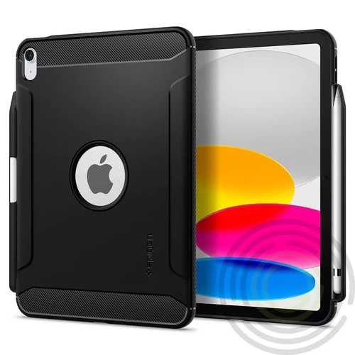 SPIGEN RUGGED ARMOR szilikon FEKETE - [Apple IPAD 11 (2025)]