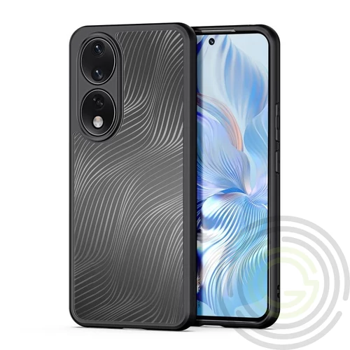 DUX DUCIS AIMO Honor 90 Lite 5G szilikon telefonvédő (ütésállóság, kameravédő, matt, hullám) FEKETE