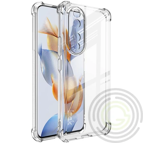 Honor 90 Lite 5G IMAK szilikon telefonvédő (közepesen ütésálló, légpárnás sarok) ÁTLÁTSZÓ