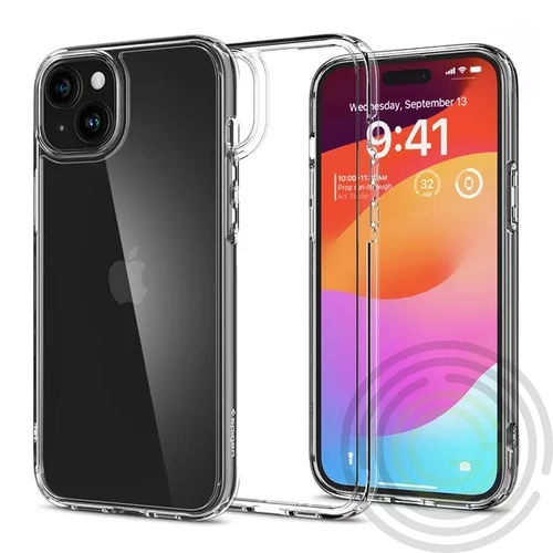 SPIGEN ULTRA HYBRID Apple iPhone 15 műanyag telefonvédő (ütésállóság, légpárnás keret) ÁTLÁTSZÓ