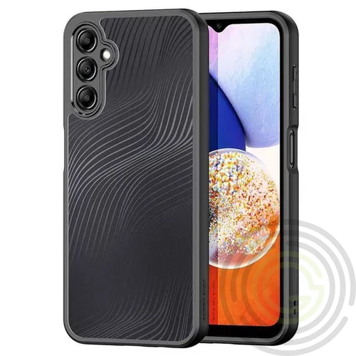 DUX DUCIS AIMO Samsung Galaxy A15 szilikon telefonvédő (ütésállóság, kameravédő, matt,hullám) FEKETE