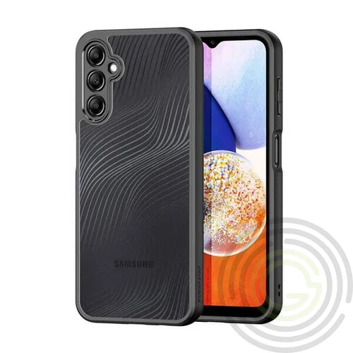 DUX DUCIS AIMO Samsung Galaxy A25 szilikon telefonvédő (ütésállóság, kameravédő, matt, hullám) FEKET