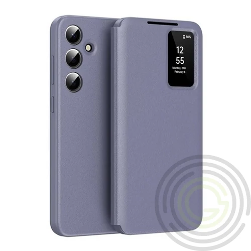 Samsung Galaxy S24 Plus SAMSUNG tok álló (aktív FLIP, oldalra nyíló, Smart View Cover) LILA