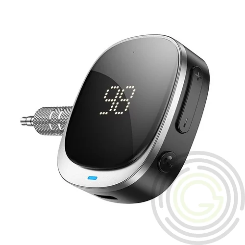 HOCO bluetooth adapter Type-C aljzat (3.5mm jack csatlakozó, v5.3, LED kijelző) FEKETE