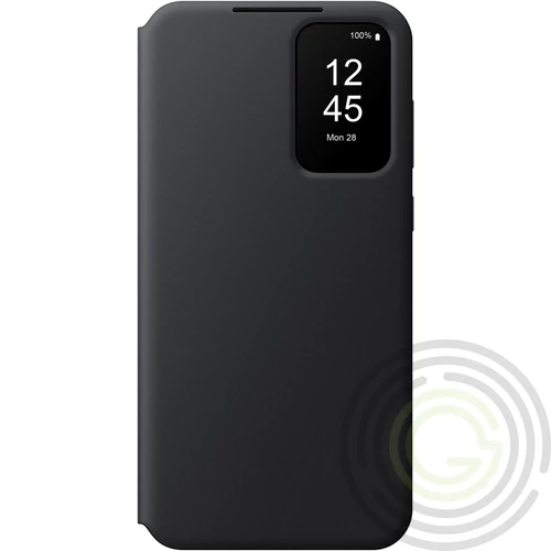 Samsung Galaxy A55 5G SAMSUNG tok álló (aktív FLIP, oldalra nyíló, Smart View Cover) FEKETE EF-ZA556