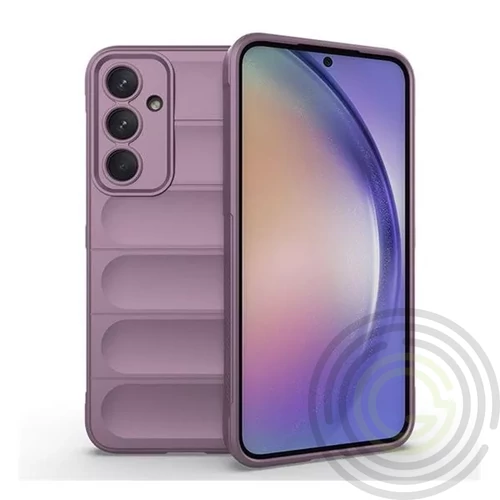 Samsung Galaxy A55 Szilikon telefonvédő (ütésállóság, kameravédő, 3D) LILA