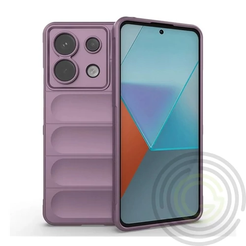 Xiaomi Poco X6 Pro 5G Szilikon telefonvédő (ütésállóság, kameravédő, 3D) LILA
