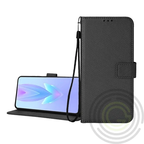 Tecno Spark 20 Pro 4G Tok álló, bőr hatású (FLIP, oldalra nyíló, asztali tartó, rombusz + kézpánt)