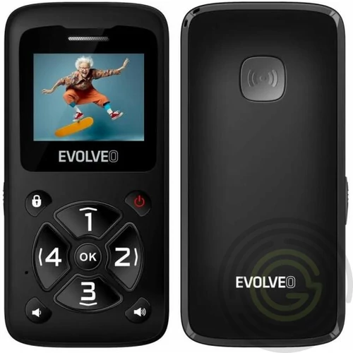 EVOLVEO EP-400 EasyPhone ID mobiltelefon FEKETE