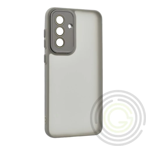 Szilikon telefonvédő (akril hátlap, kameravédő) VILÁGOSSZÜRKE Samsung Galaxy A16 5G (SM-A166)