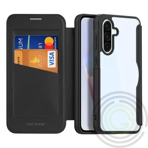 DUX DUCIS SKIN X PRO Samsung Galaxy A56 tok álló, bőr hatású (FLIP, oldalra nyíló, RFID, MagSafe) F.