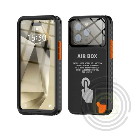 SHELLBOX AIRBOX 6.1 vízhatlan/vízálló tok, AQUA  APPLE IPHONE (PL.:16e/17e)