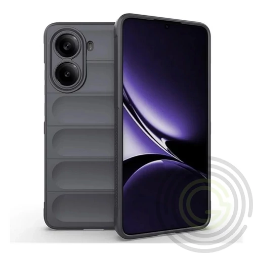 Szilikon telefonvédő (ütésállóság, kameravédő, 3D) Xiaomi Redmi A5 4G SÖTÉTSZÜRKE