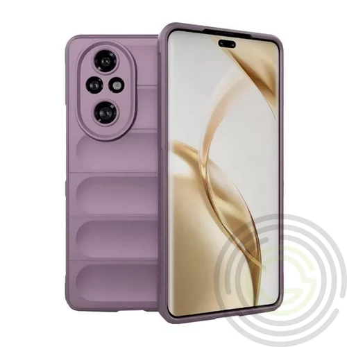 Honor 400 Lite Szilikon telefonvédő (ütésállóság, kameravédő, 3D) LILA