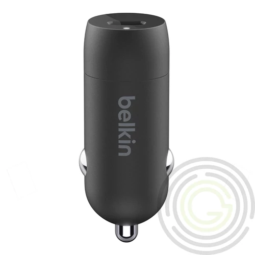 BELKIN BOOST CHARGE autós töltő Type-C aljzat (30W, PD gyorstöltő) FEKETE