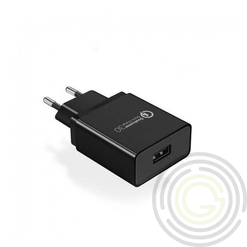 UGREEN CD122 hálózati töltő USB aljzat (18W, gyorstöltő 3.0) FEKETE