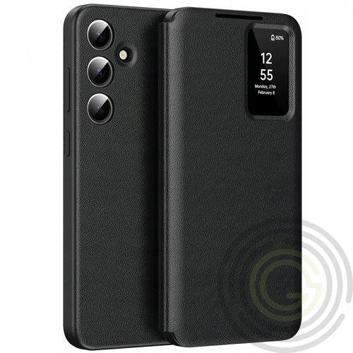 Tok álló Samsung A36 5G (aktív FLIP, oldalra nyíló, Smart View Cover) FEKETE