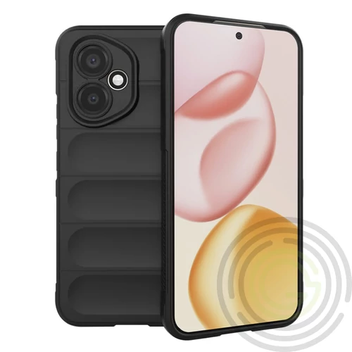 Honor 400 Szilikon telefonvédő (ütésállóság, kameravédő, 3D) FEKETE