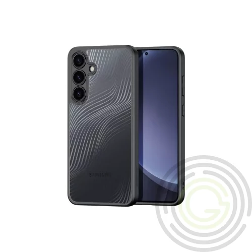 DUX DUCIS AIMO Samsung S25 FE szilikon telefonvédő (ütésállóság, kameravédő, MagSafe, hullám) FEKETE