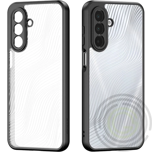DUX DUCIS AIMO Samsung A17 szilikon telefonvédő (ütésállóság, kameravédő, matt, hullám) FEKETE