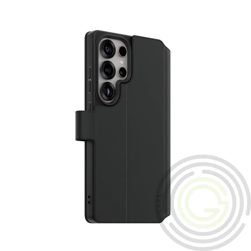 PANZERGLASS CARE WALLET Samsung S25 Ultra (FLIP, oldalra nyíló, asztali tartó, kameravédő) FEKETE