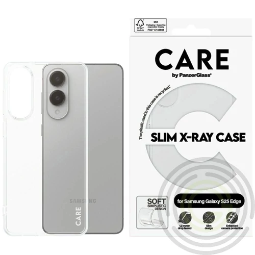 PANZERGLASS CARE SLIM X-RAY szilikon telefonvédő ÁTLÁTSZÓ Samsung S25 edge