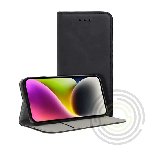 Tok álló, bőr hatású (FLIP, oldalra nyíló, asztali tartó, rombusz) FEKETE  Honor X7d 4G