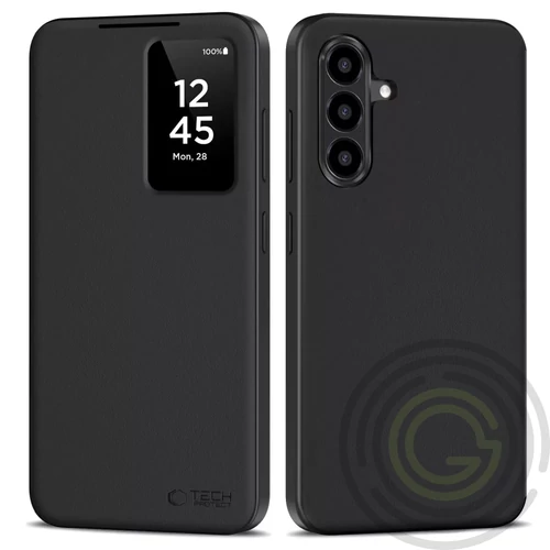 Samsung A17 5G Tok álló (aktív FLIP, oldalra nyíló, Smart View Cover) FEKETE