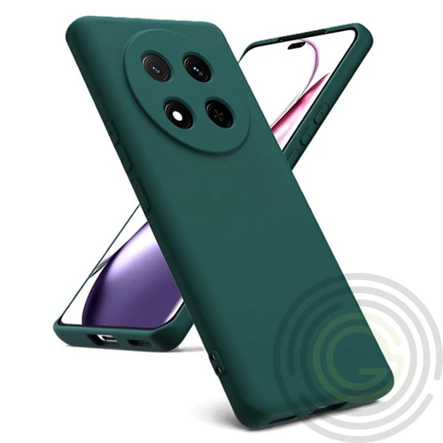 Honor Magic 8 Lite Szilikon telefonvédő (matt) SÖTÉTZÖLD