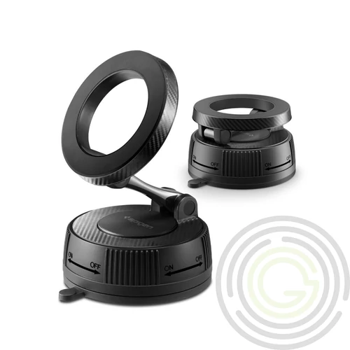 SPIGEN MFT36 autós tartó (szellőzőre, műszerfalra, tapadókorongos, 360°, mágneses) FEKETE