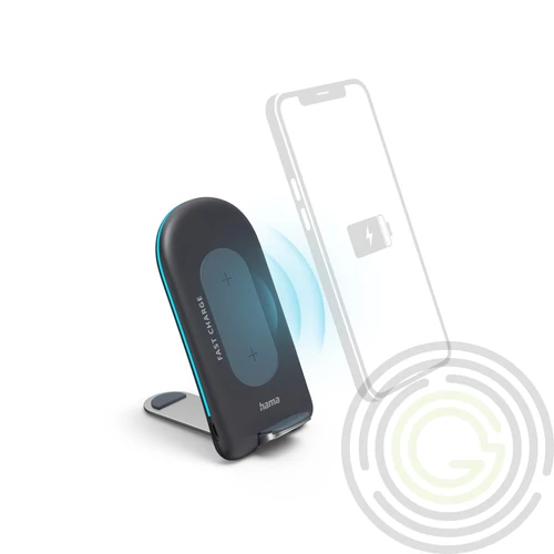 FIC E3 VEZETÉK NÉLKÜLI MOBILTELEFON QI TÖLTŐ „QI-FC15S”, ANTRACIT