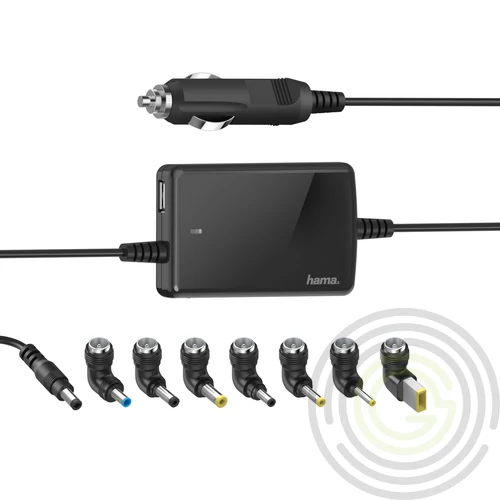 UNIVERZÁLIS NOTEBOOK AUTÓS TÖLTŐ „SLIM&amp;LIGHT” 15–19V 70W