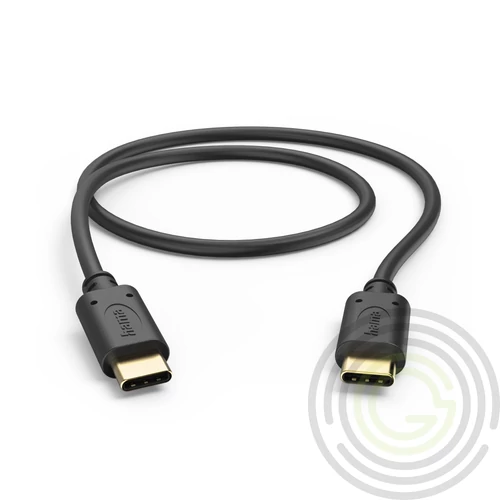 Hama ADATKÁBEL USB 2.0 TYPE-C/TYPE-C (480MBPS) 0,5M, FEKETE