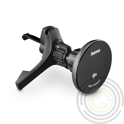VEZETÉK NÉLKÜLI AUTÓS TÖLTŐ "QI2-MAGNETIC", 15W, FEKETE