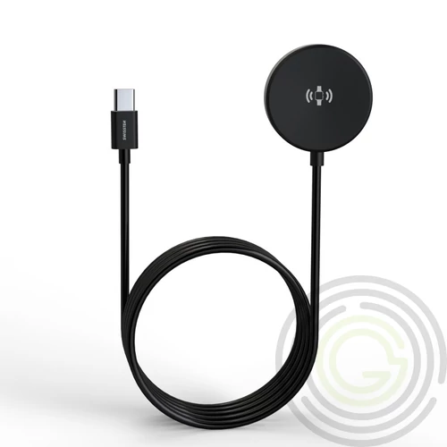 Vezeték nélküli Samsung Galaxy Watch mágneses töltő, USB-C, 1,2m, fekete