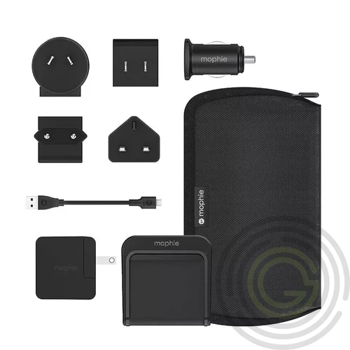 Mophie Charge Steam töltő készlet vezeték nélküli töltővel 5 féle dugvillával
