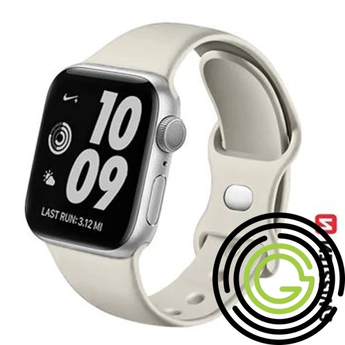 Swissten Apple Watch szilikon szíj 42/44/45/49 mm, szürke