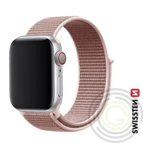 Apple Watch tépőzáras nylon szíj 42/44/45/49 mm, rosegold