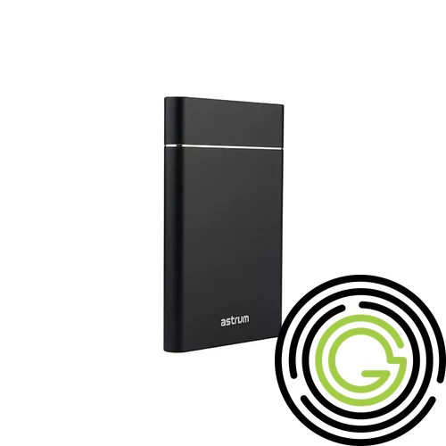 Astrum EN310 fekete 2.5" slim alumínium merevlemez (HDD/SSD) ház USB3.0 SATA-II/ SATA-III