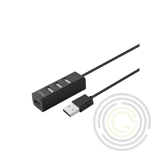 Astrum USB2.0 4 port HUB fekete UH050