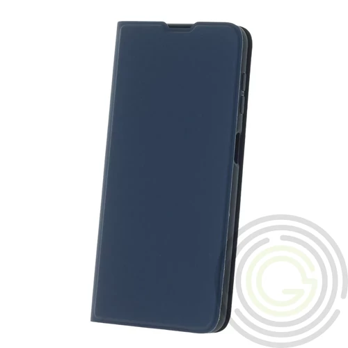 Smart Soft Apple iPhone 15 (6.1) oldalra nyíló mágneses könyv tok szilikon belsővel kék