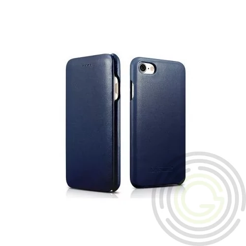 Forcell Elegance Apple iPhone 15 (6.1) oldalra nyíló mágneses könyv tok szilikon belsővel kék